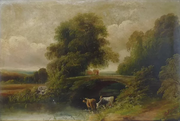 An evening landscape. Charles Frances.