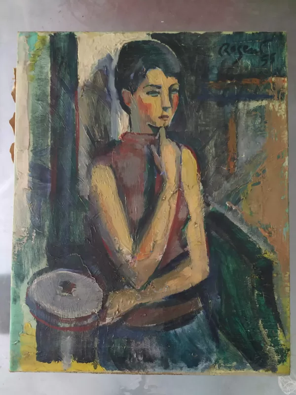 Retrato femenino de R. Rogent